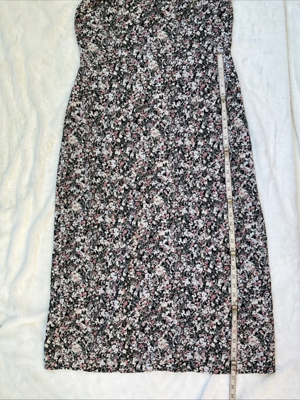 Abercrombie & Fitch Women's Floral Straps Sleeveless Maxi Dress Slit Stretch XLT